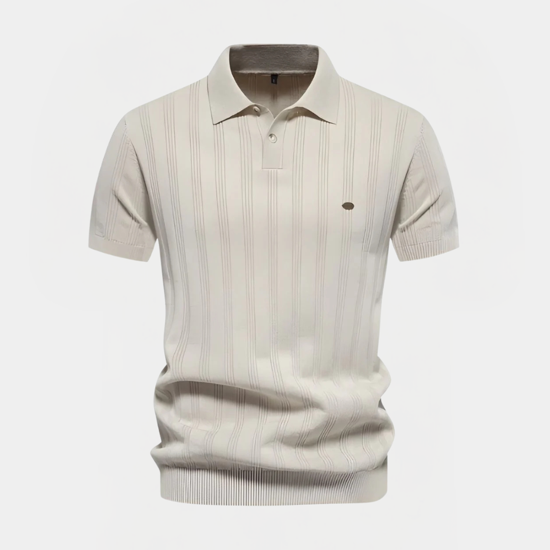 Louvraine - Striped Polo Shirt – Tailored Fit