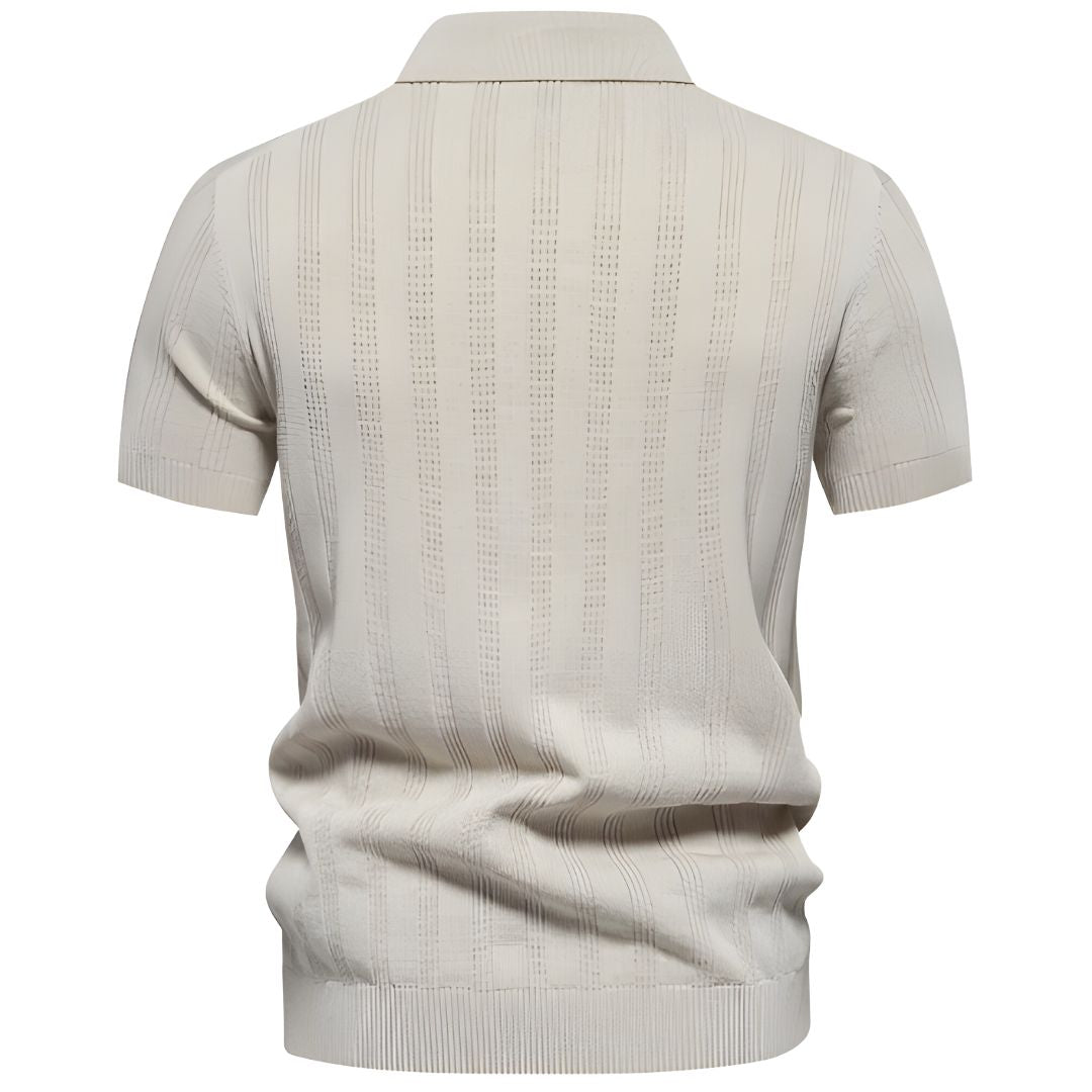 Louvraine - Striped Polo Shirt – Tailored Fit