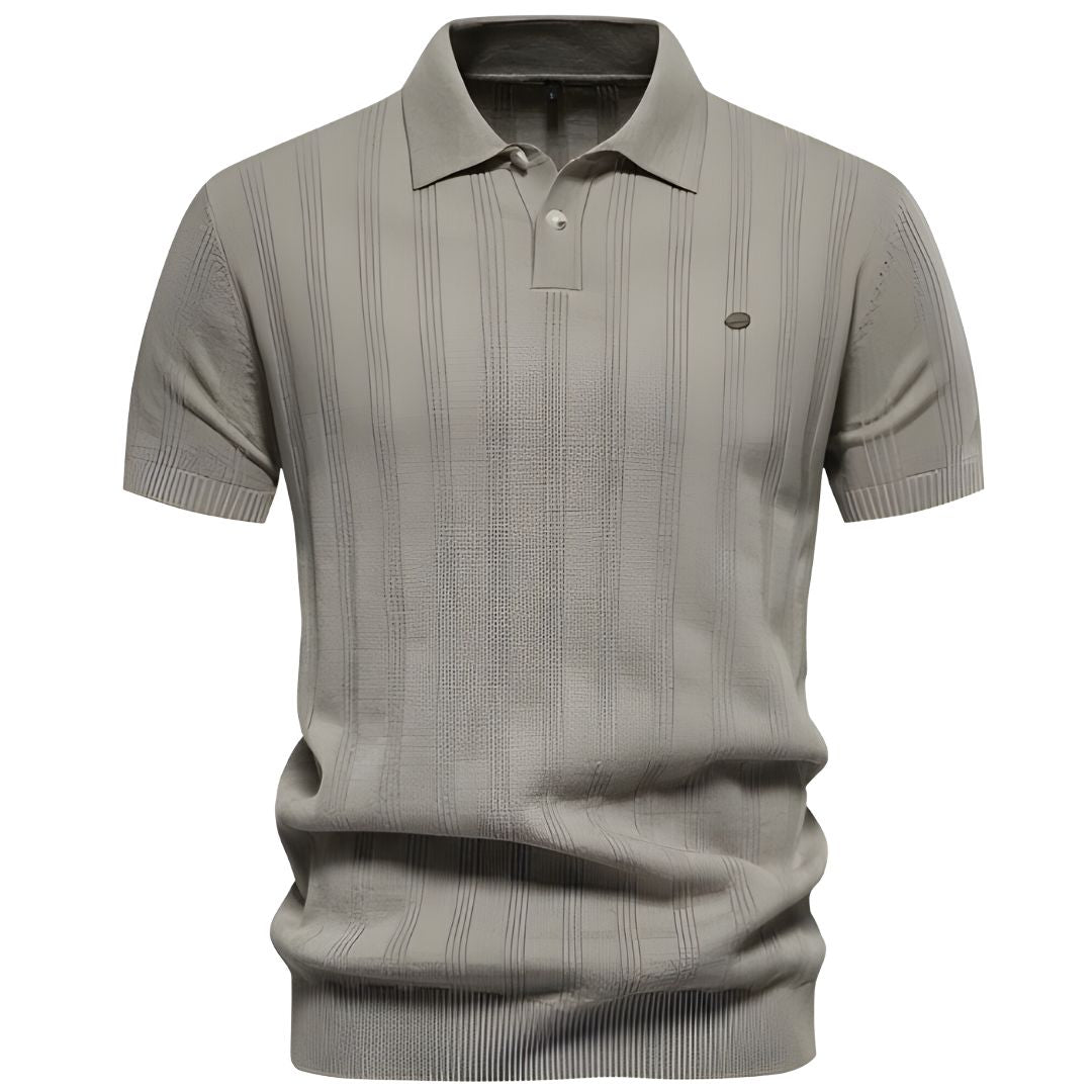 Louvraine - Striped Polo Shirt – Tailored Fit